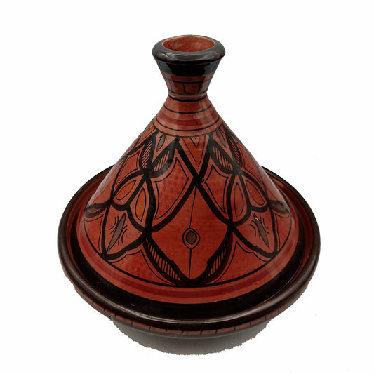 Tajine Decorativa Ceramica Terracotta Marocco Marocchina Etnica Dipint –  Etnico Arredo