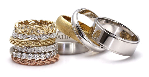 Classic wedding rings and bands