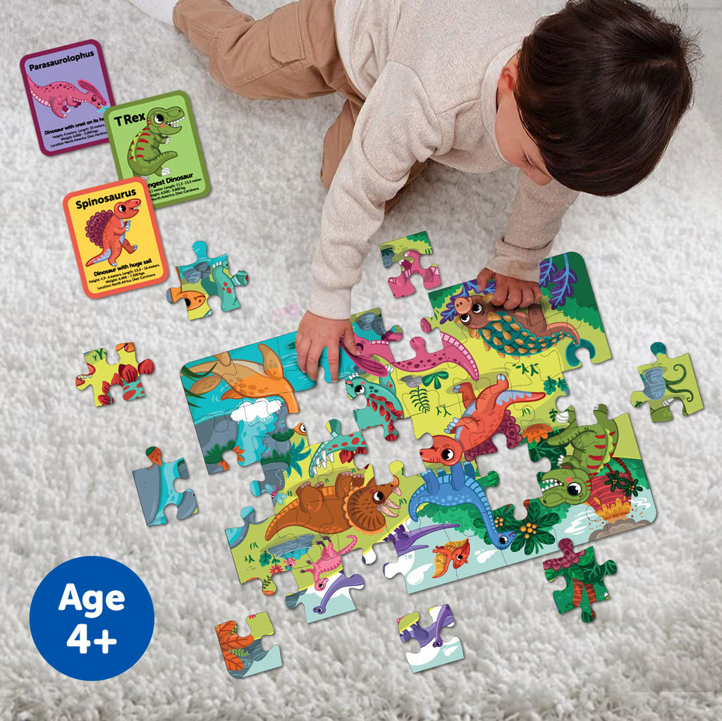 Beginner Puzzle Set Dinos - Learning Activities for 2 Years and Up – Wee  Gallery