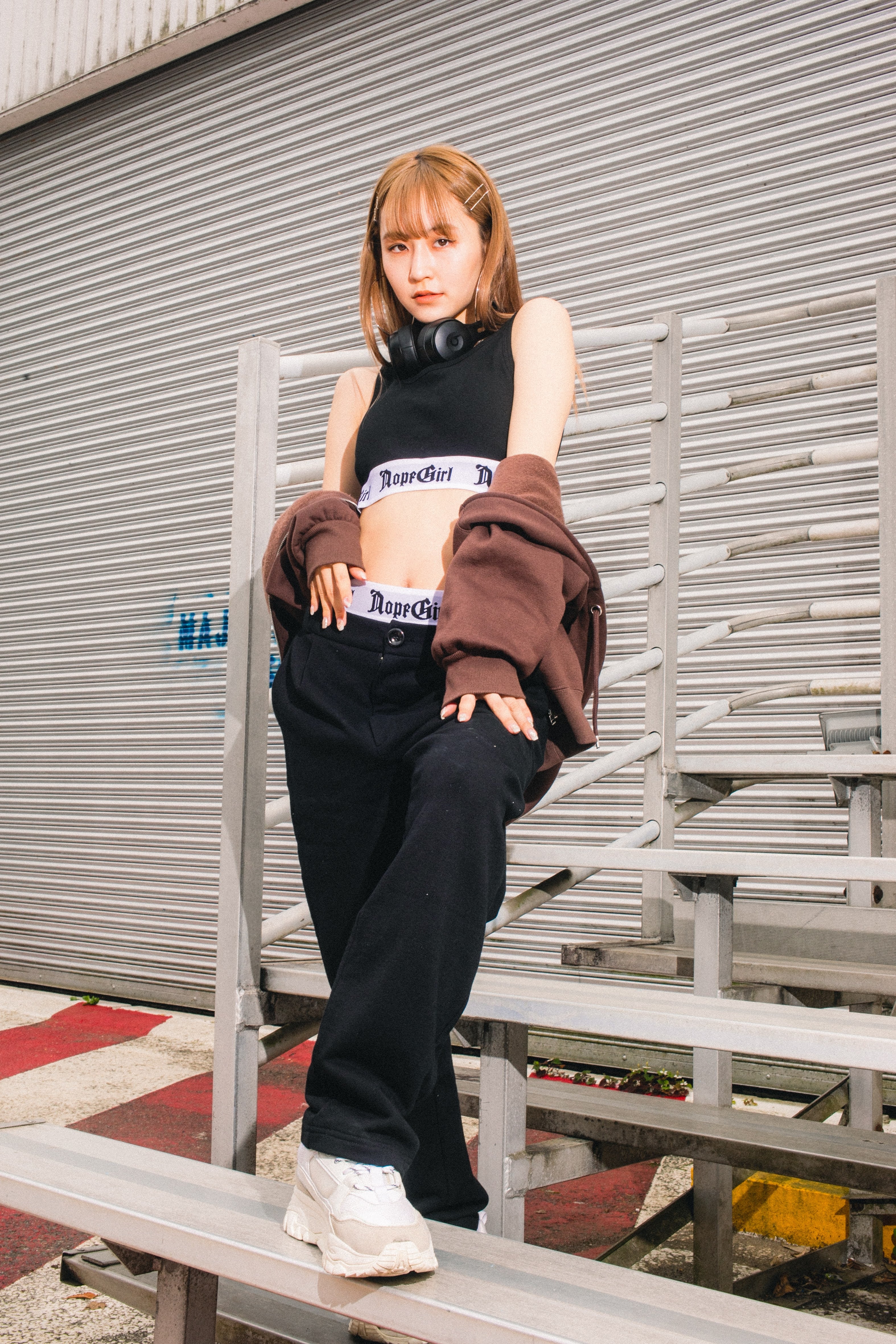 nope girl セットアップ ZIP HOODY SWEAT PANTS | monsterdog.com.br