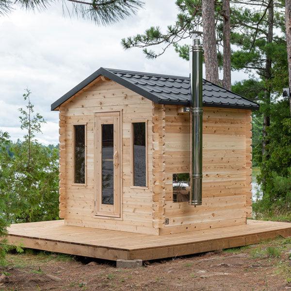 Barrel Sauna - 5 Person - Outdoor Sauna Kit - with Canadian Cedar, Harvia  Heater, DIY - Georgian by Dundalk – House of Sauna