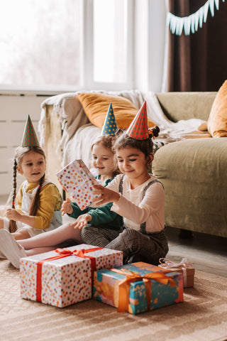 Kids opening popular gifts