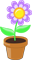 flower in pot graphic
