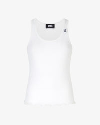 GCDS BLING TANK TOP Bianco