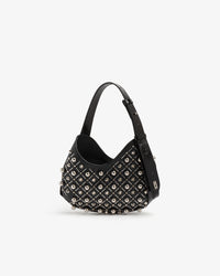 Comma Studded Small Hobo Bag