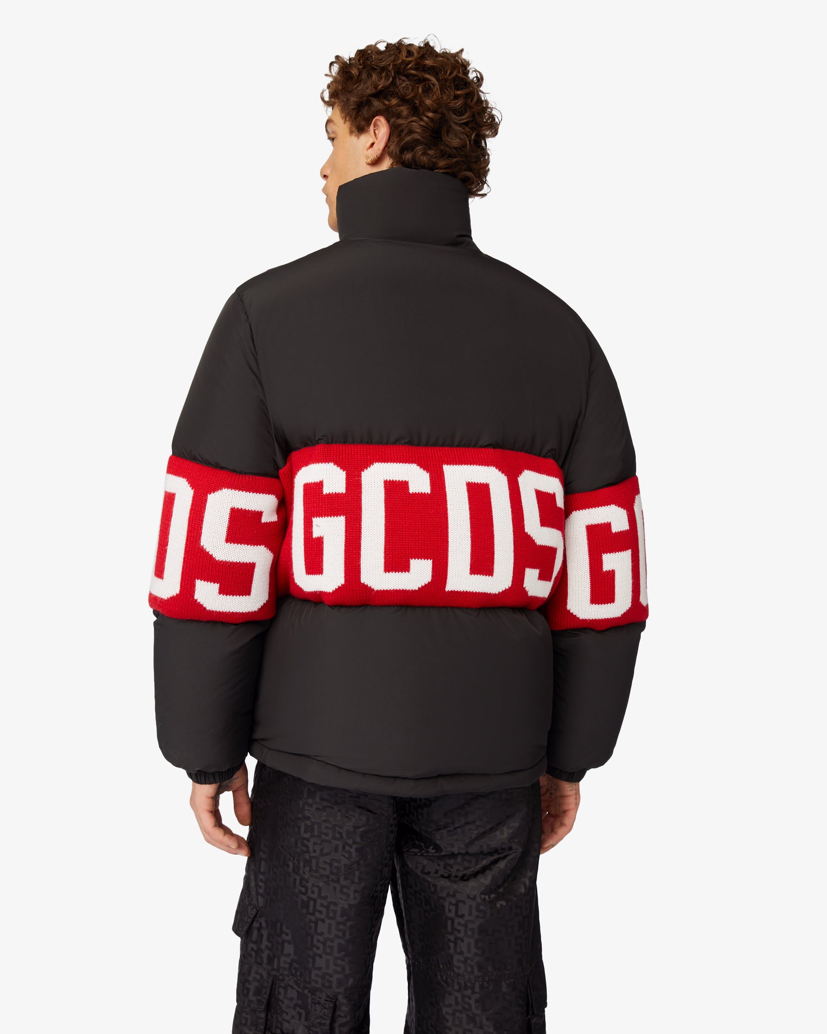 GCDS Monogram - Down jacket for Man - Black - FW23M170201-02