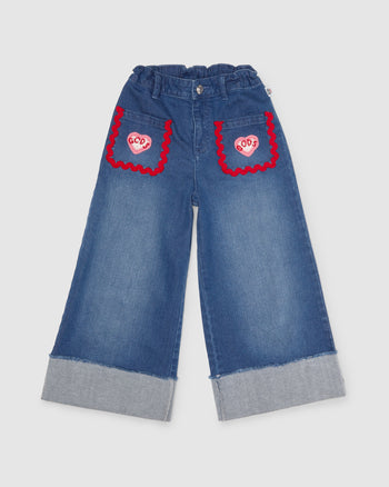 Kids Girls Fashionable Denim Trousers Cotton Pants Pocket Casual Jeans  Costumes  eBay