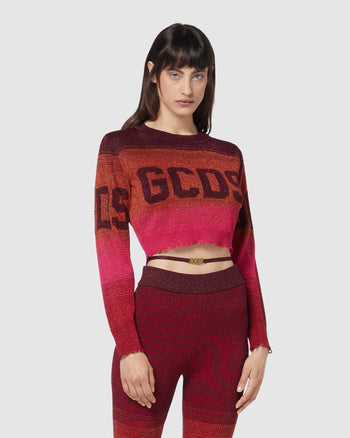 Women's Lurex And Logoed Pullover by Gcds