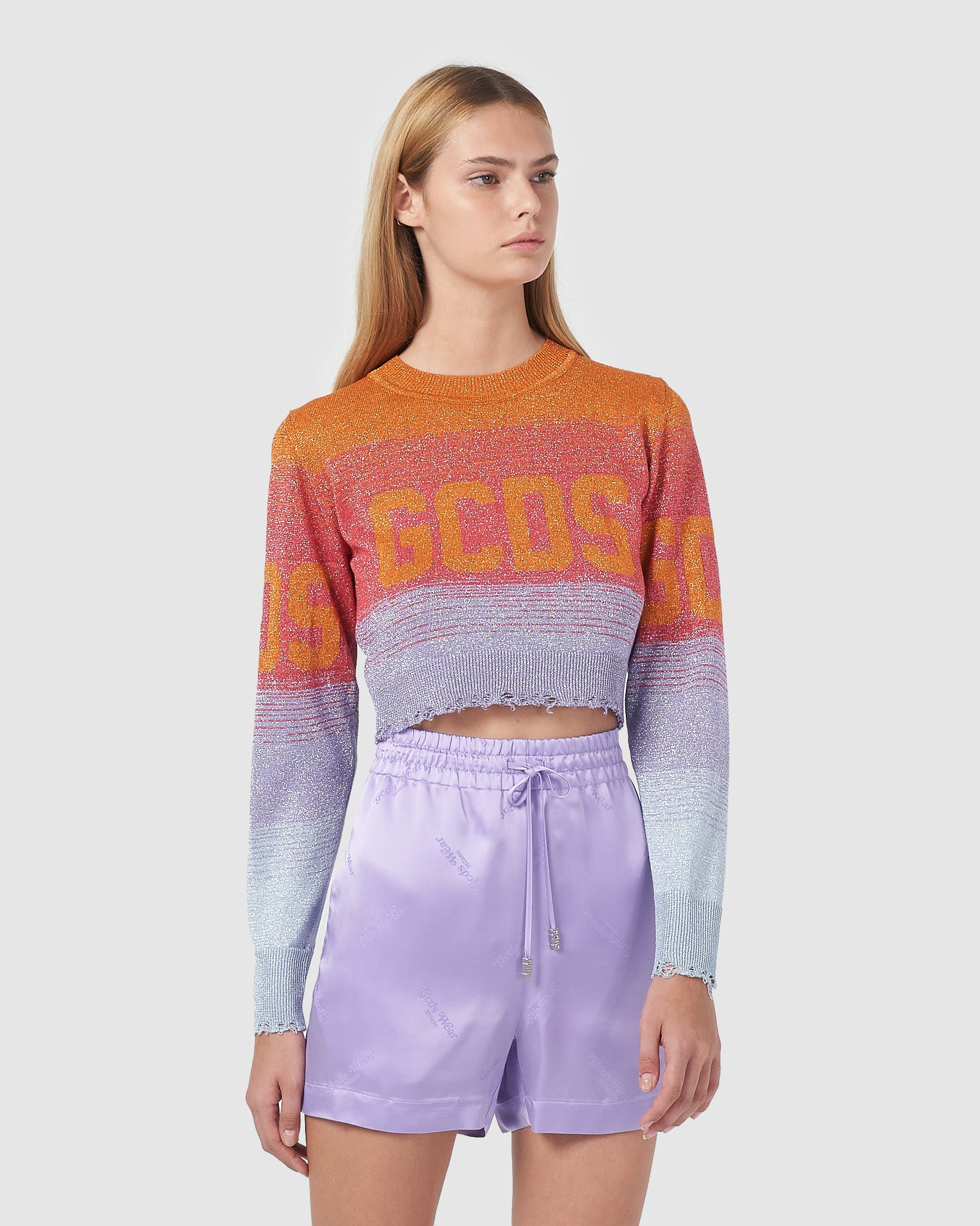 Vetements Lurex Monogram Cropped Sweater – LABELS