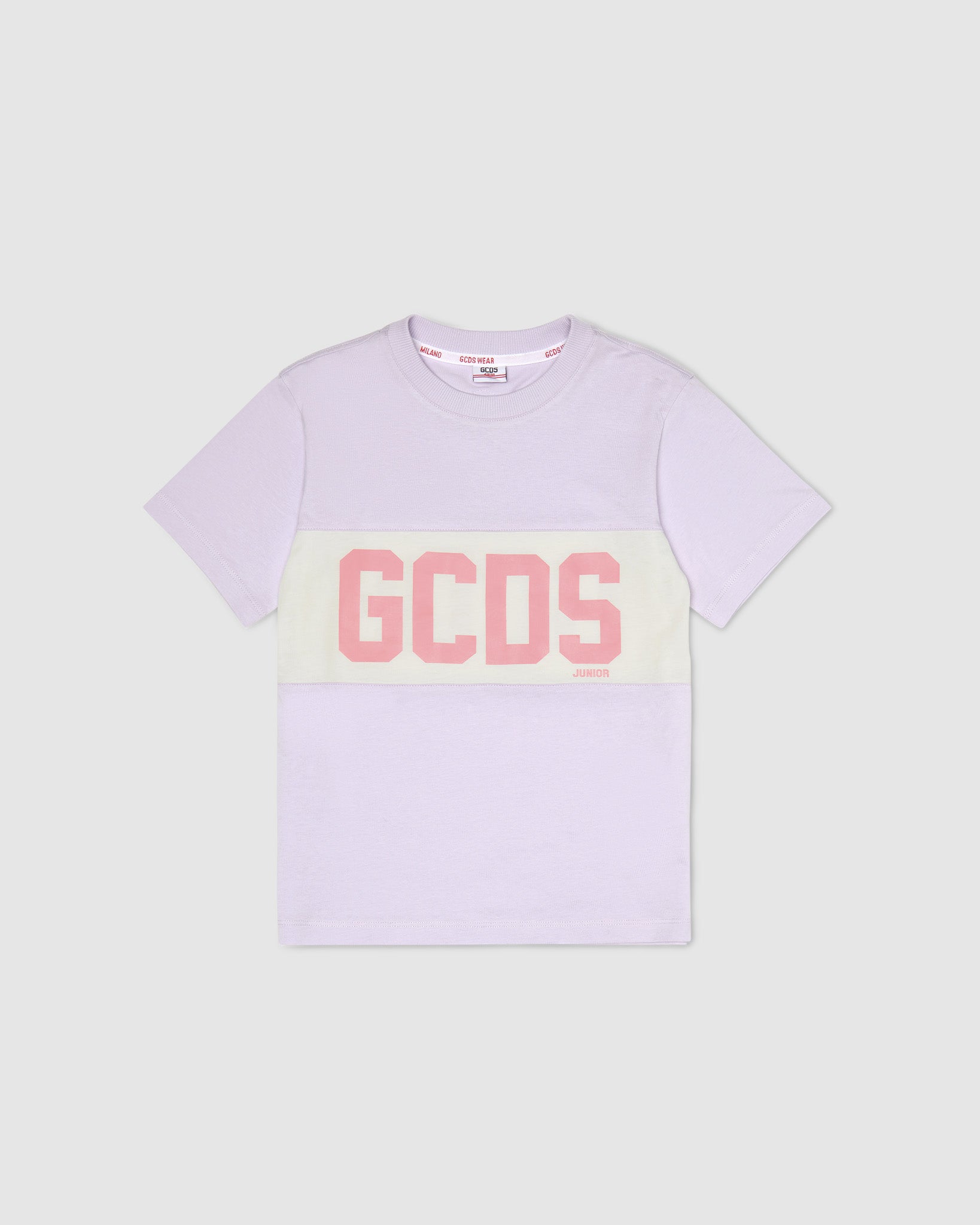 GCDS logo band T-shirt: Unisex T-Shirts Pink | GCDS