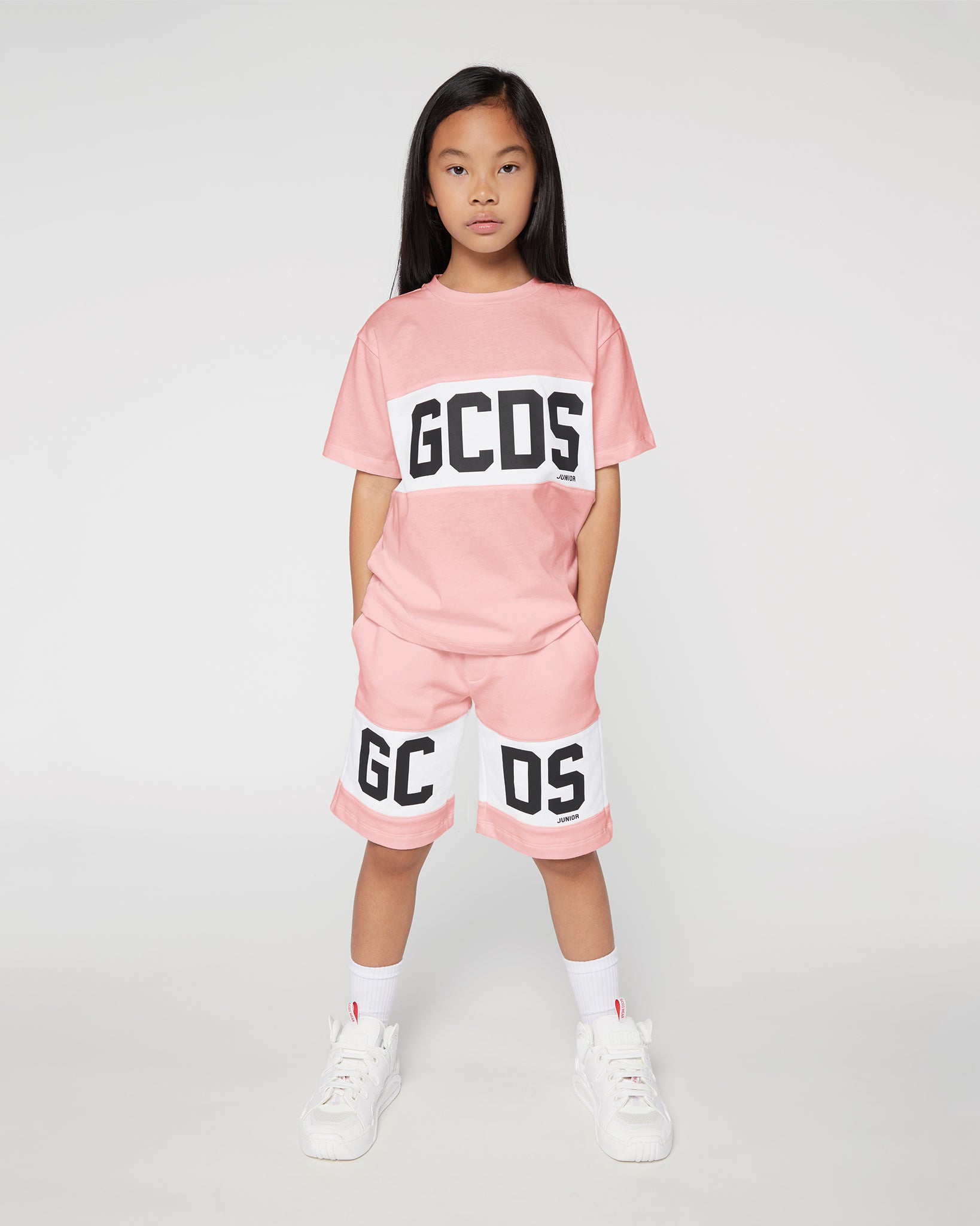 Tracksuit bottoms Gcds - Low logo band track pants - SS23M29015502