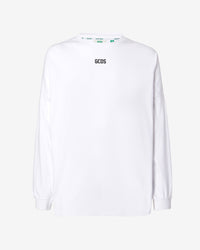 Eco Logo Long Sleeves T-shirt | Men T-shirts White | GCDS
