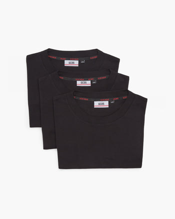 Cotton Men Black Plain T Shirt