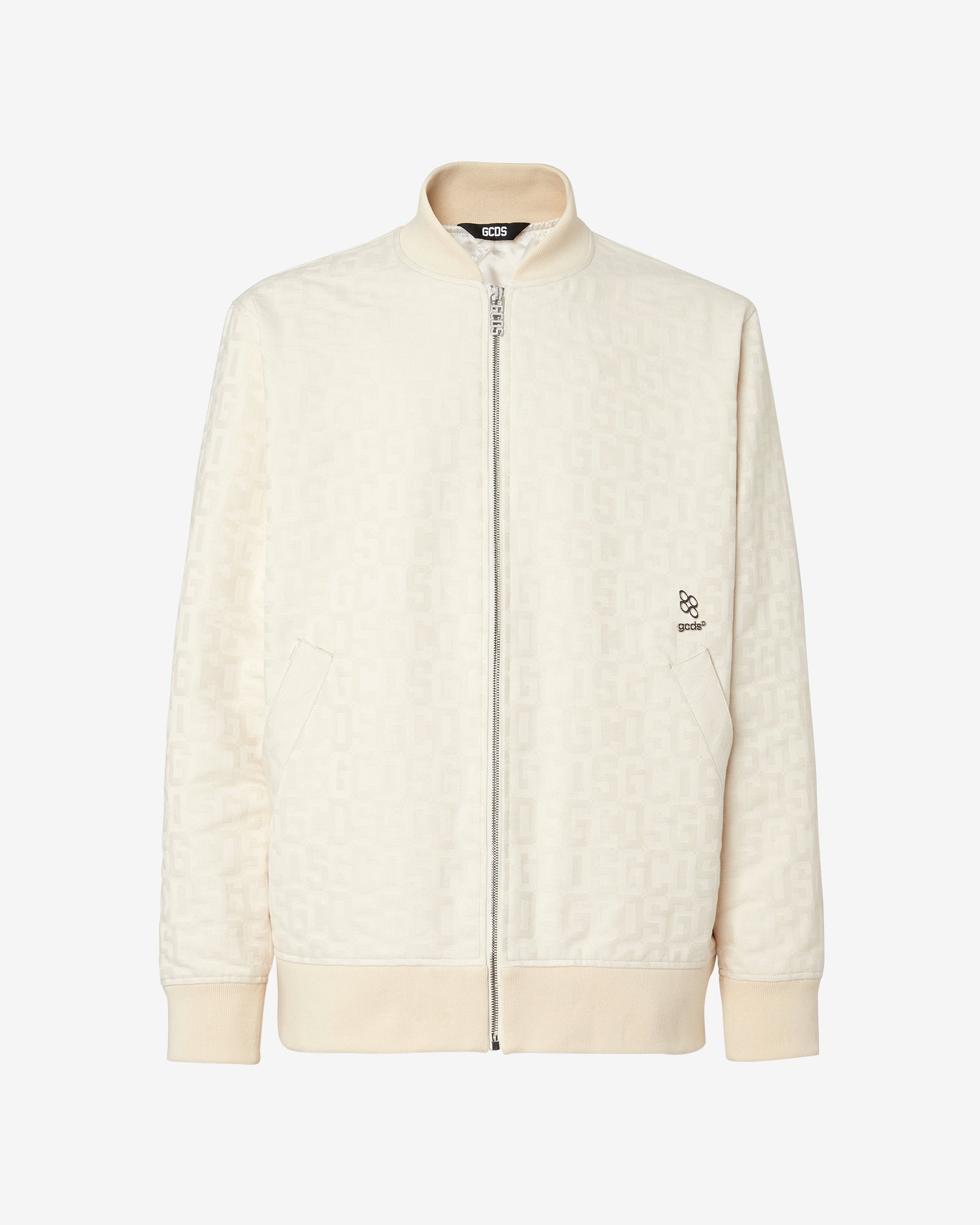 GCDS: Off-White Monogram Bomber Jacket