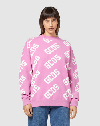 monogram jacquard sweatshirt