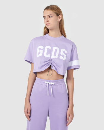 GCDS logo crop t-shirt