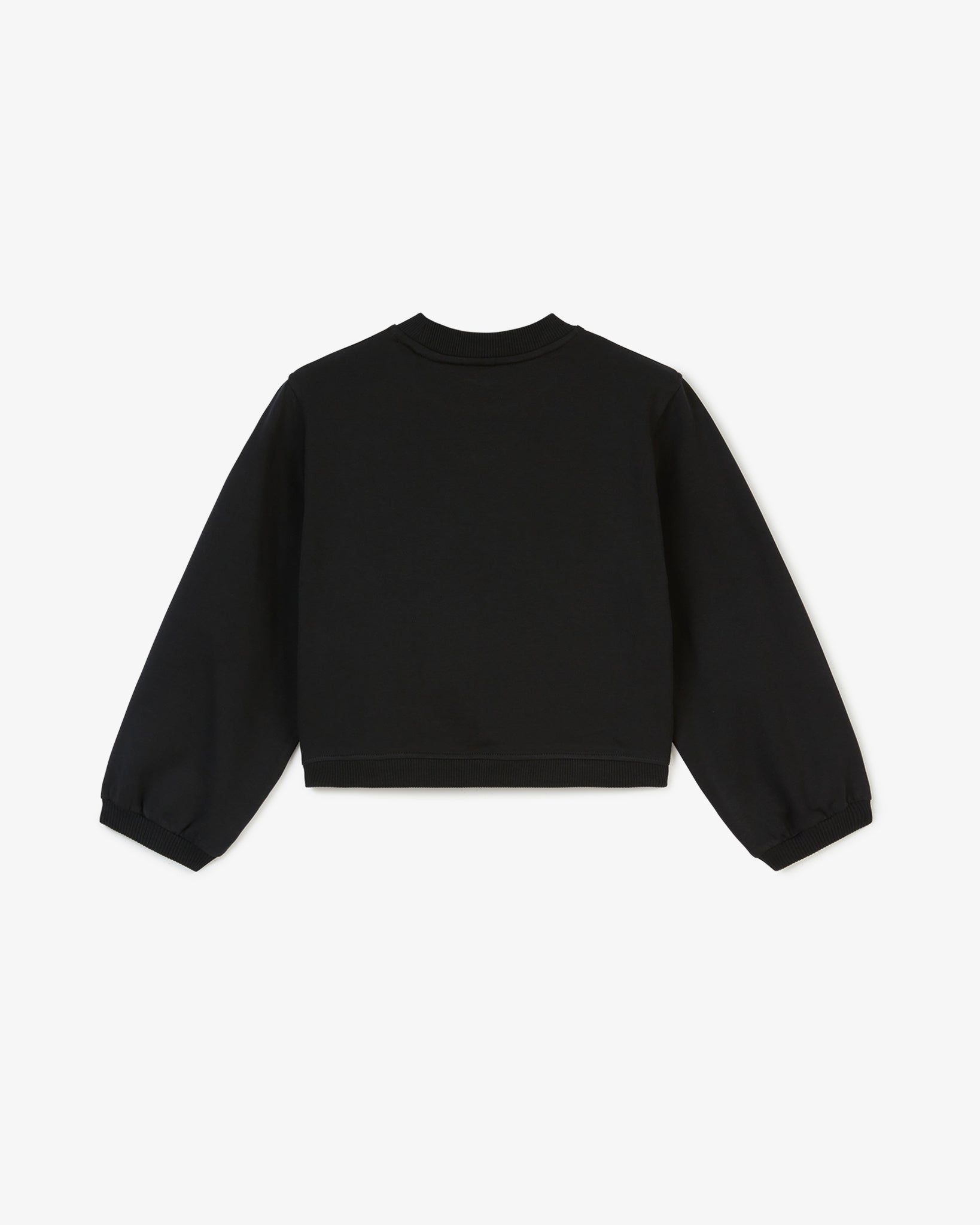 Gcds Logo Velvet Crewneck : Men Sweatshirts Black