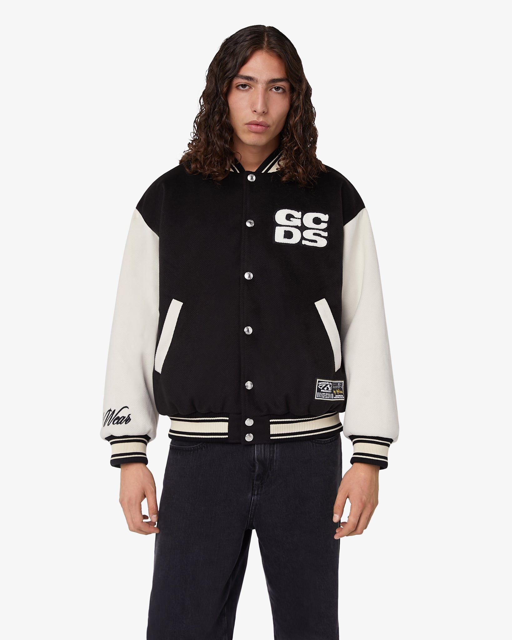 Gcds Monogram Bomber : Unisex Coats & Jackets Black