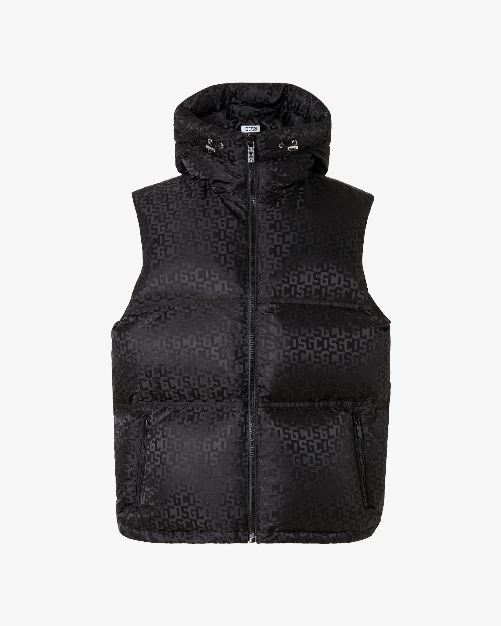 Gcds Monogram Puffy Vest : Men Coats & Jackets Black | GCDS®