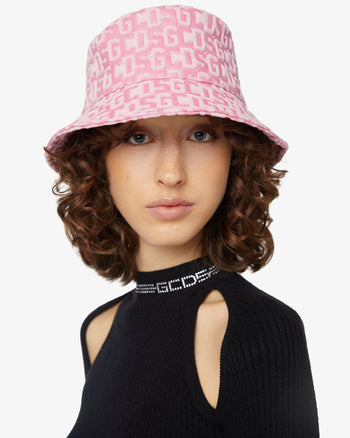 Gcds Monogram Bucket Hat : Women Hats Pink | Gcds