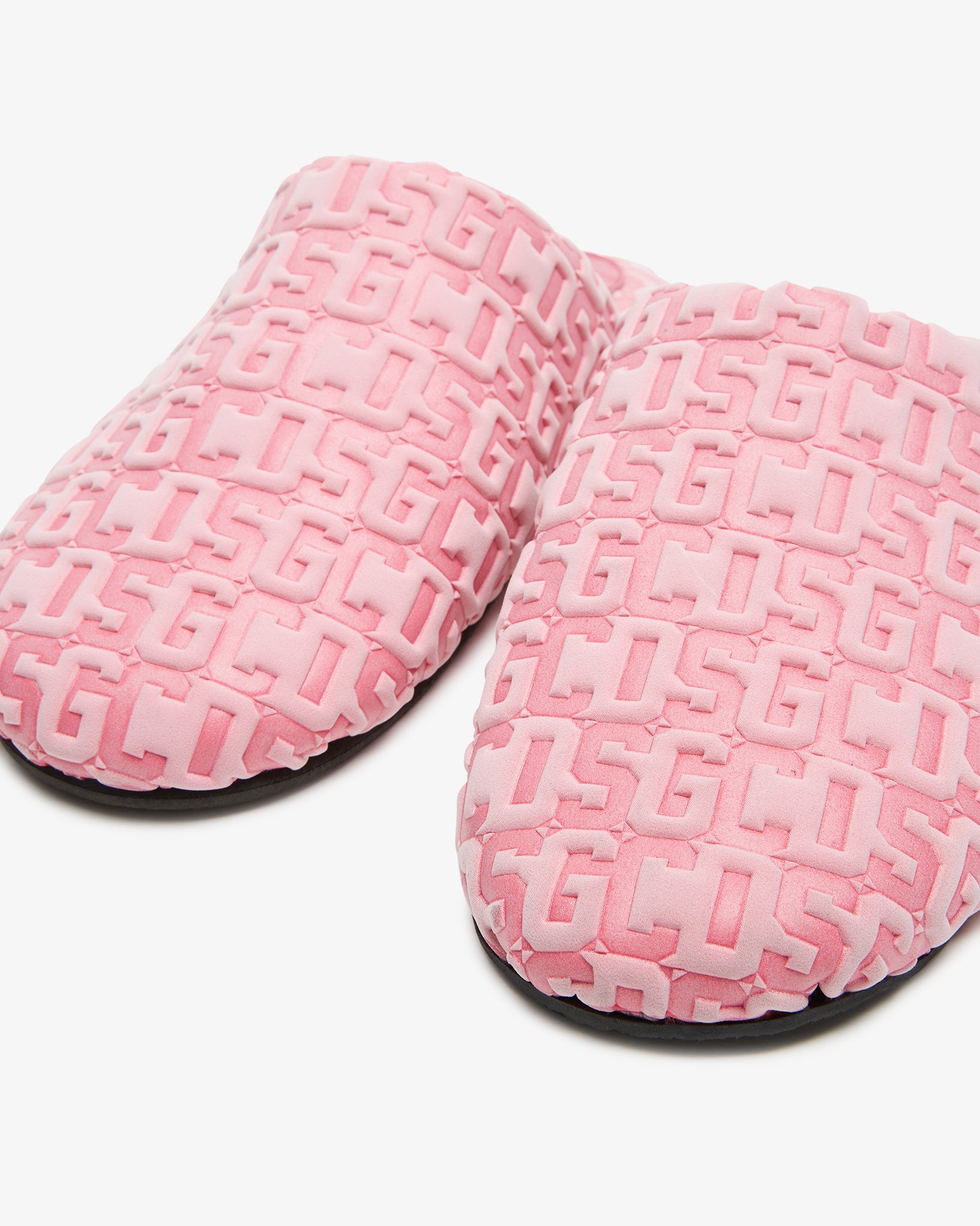 Gcds Monogram-Pattern Round-toe Slippers