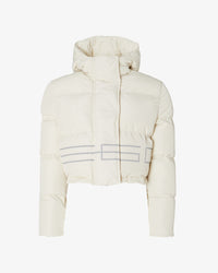 GCDS Gcds Cropped Monogram Puffer Jacket - Stylemyle