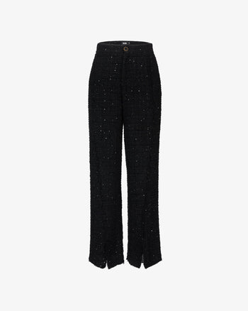 Tweed Trousers | Women Trousers Black | GCDS®