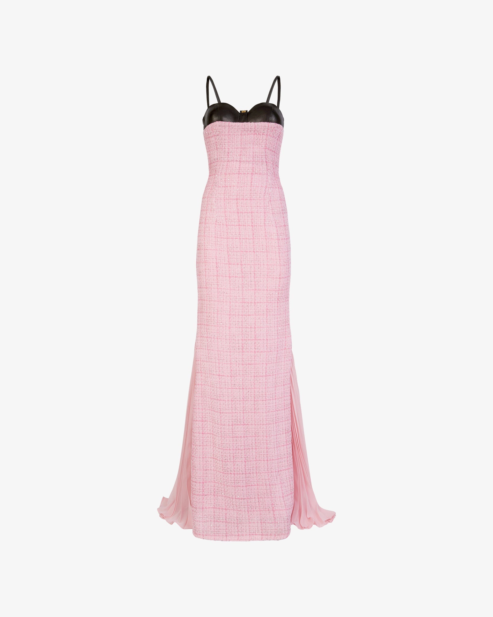 Tweed Long Dress : Women Mini & Long Dresses Pink