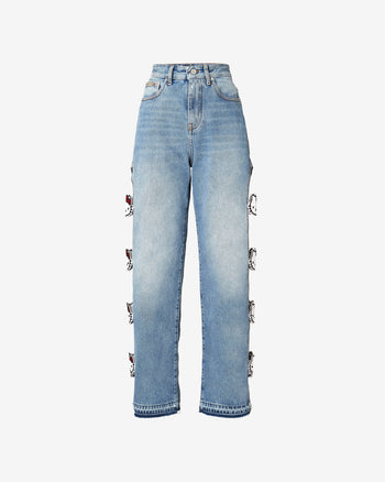 Jeans Pants Trousers European and American Women's High Waist Fashion Women's  Jeans, Blue, Small : : Everything Else