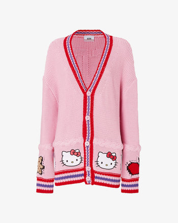Hello Kitty Embroidered Knit Jacket
