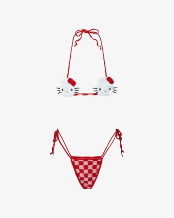 Hello Kitty Crochet Bikini : Women Swimwear Fuchsia