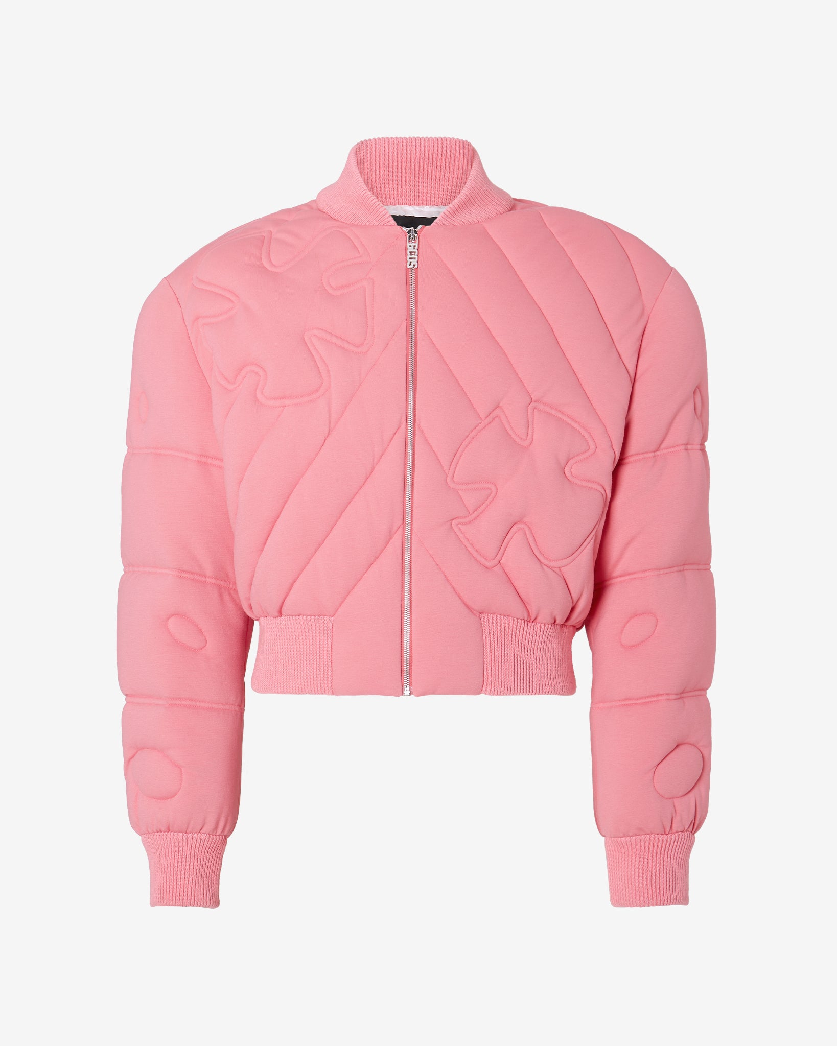 Patrick Hand Embroidered Cropped Bomber : Men Outerwear Lilac