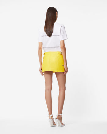 Stay Yellow Mesh Mini Skirt – Beginning Boutique US