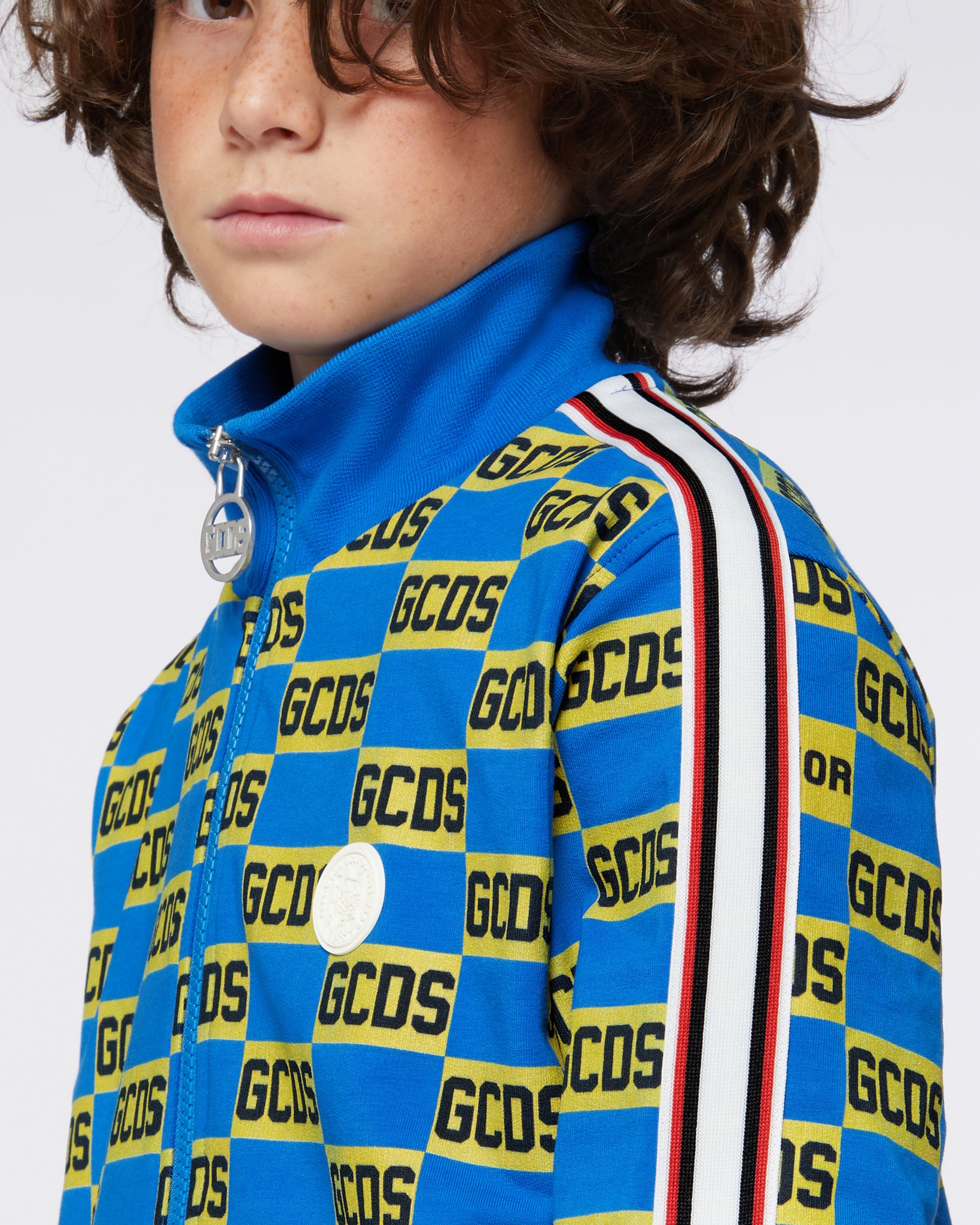 Allover GCDS logo Tracksuits: Boy Hoodie and tracksuits Multicolor