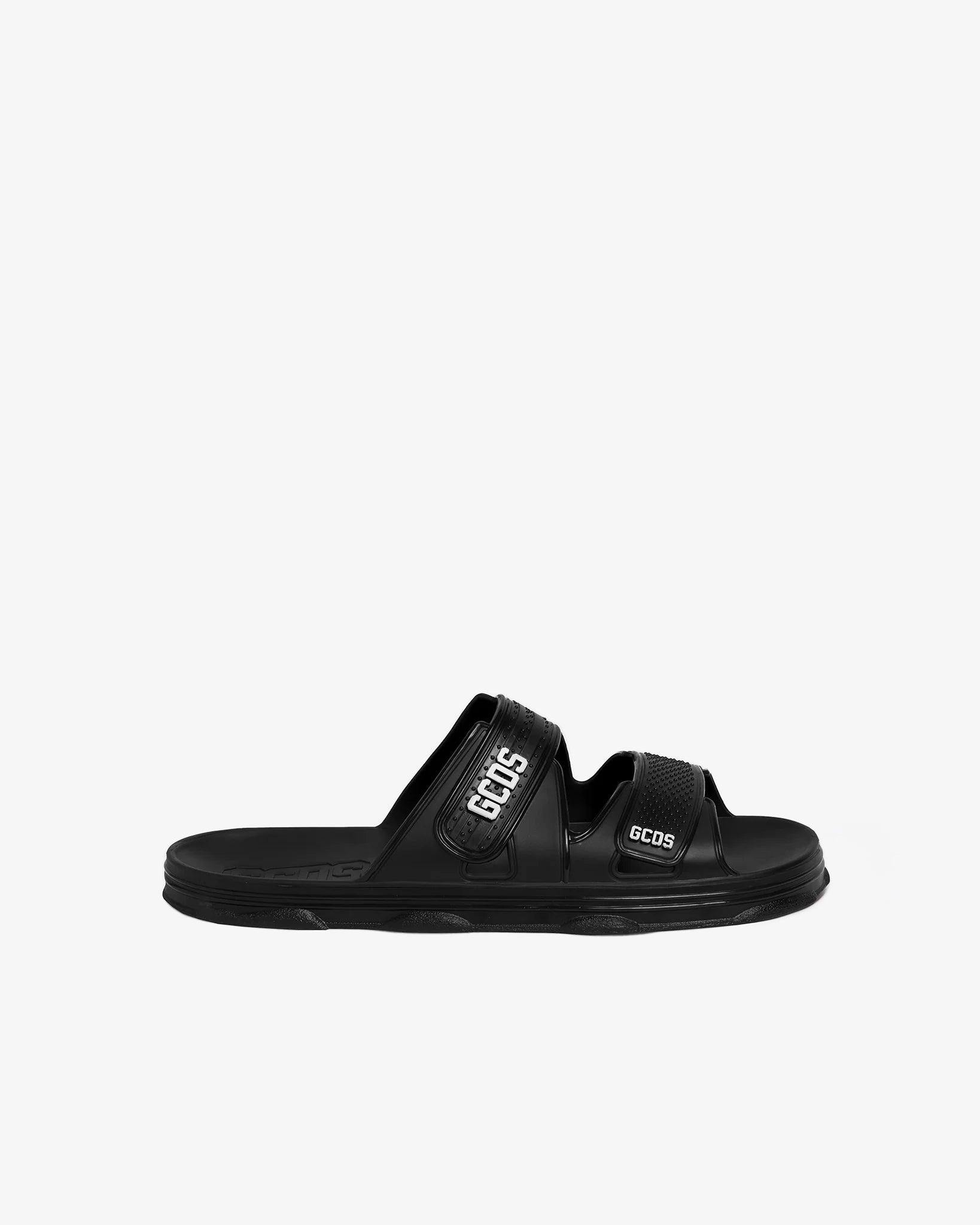 Rubber GCDS slides: Men Shoes Black | GCDS®