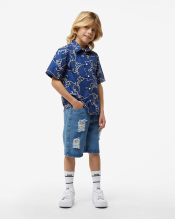 Junior Allover Gcds Cotton Shirt