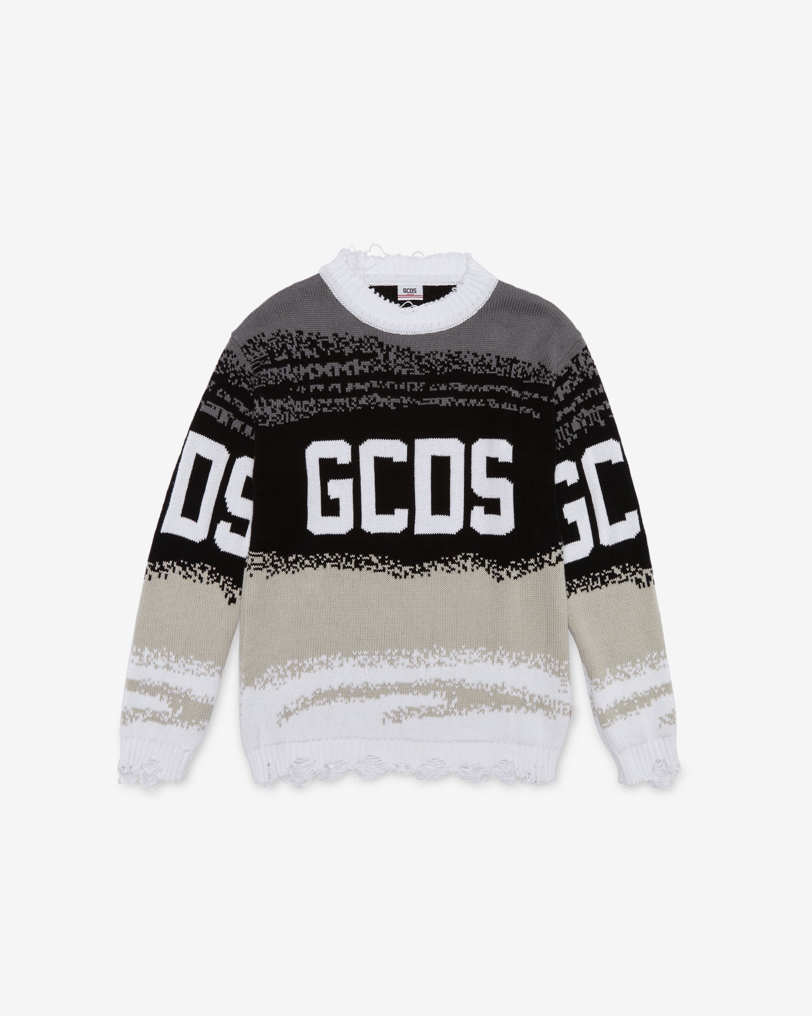 Gcds monogram jacquard sweater: Unisex Knitwear Fuchsia