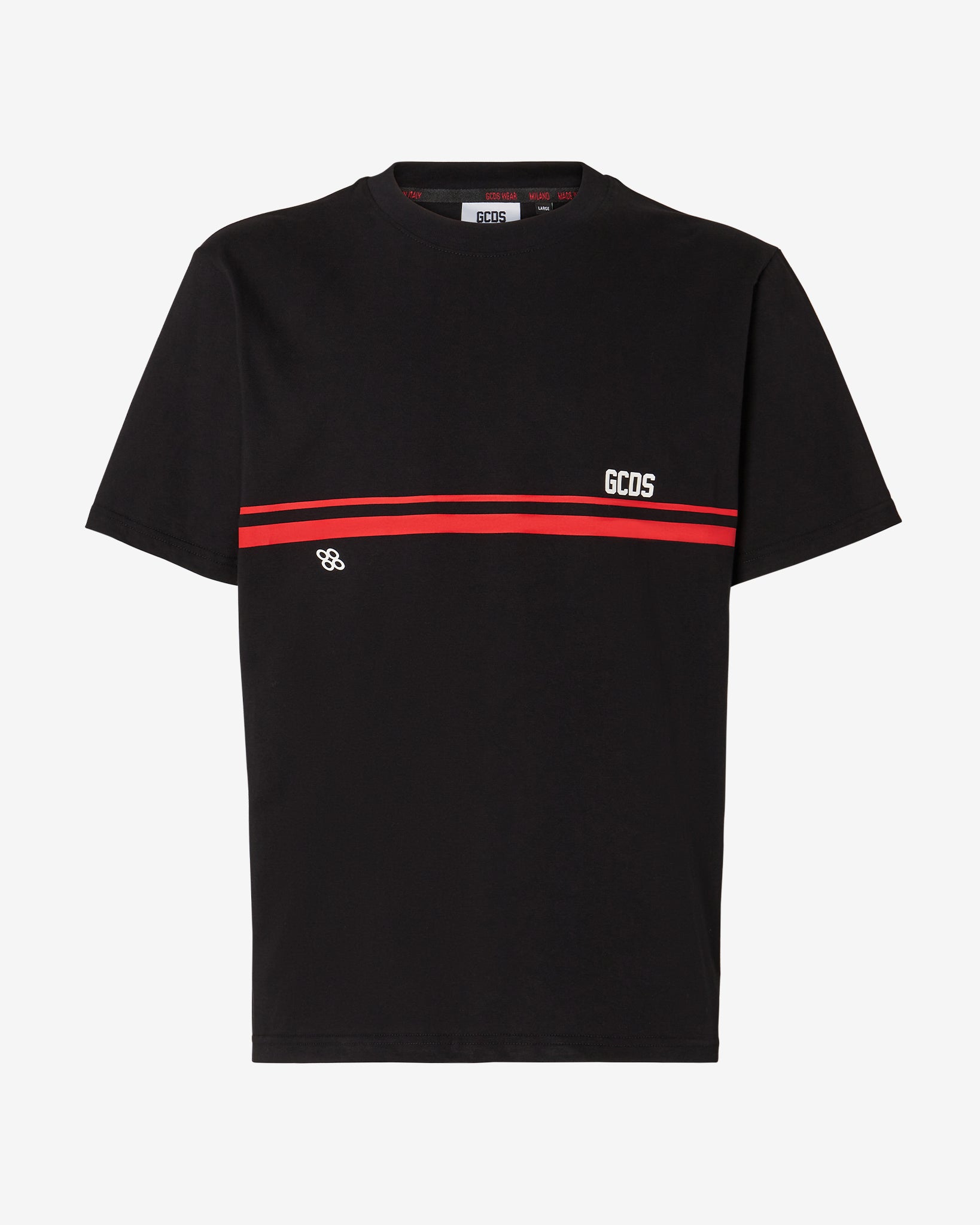 Gcds Low Band Bowling Shirt : Men Shirts Black | GCDS