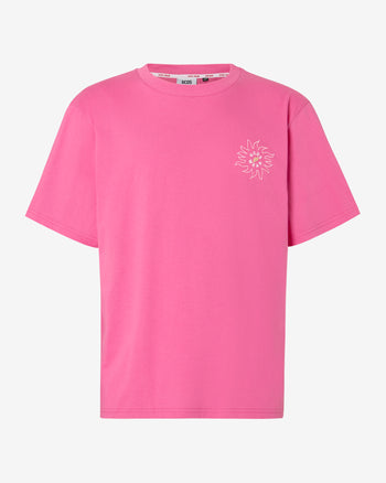 Surfing Wirdo Printed Loose T-Shirt | Men T-shirts Fuchsia | GCDS Spring/Summer 2023