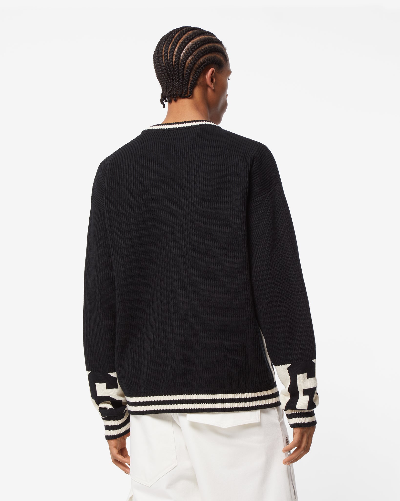 Gcds Low Band Cardigan : Men Knitwear Black | GCDS