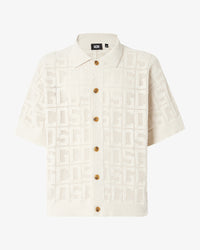 Gcds Monogram Macramè Shirt | Men Knitwear Off White | GCDS Spring/Summer 2023