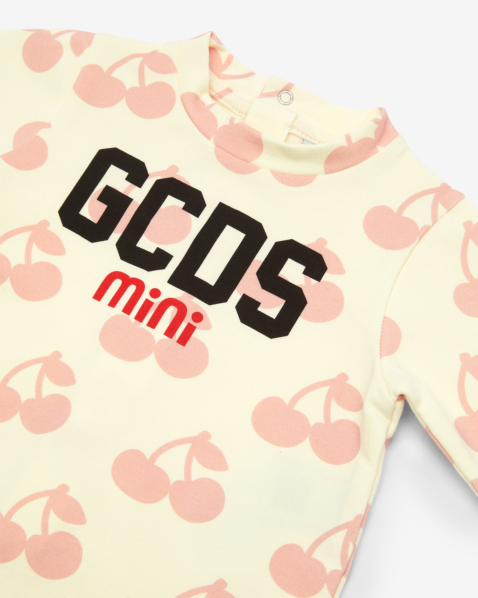 Off GCDS | and Set Girl Cherry Baby Playsuits Gift Playsuit: White/Pink