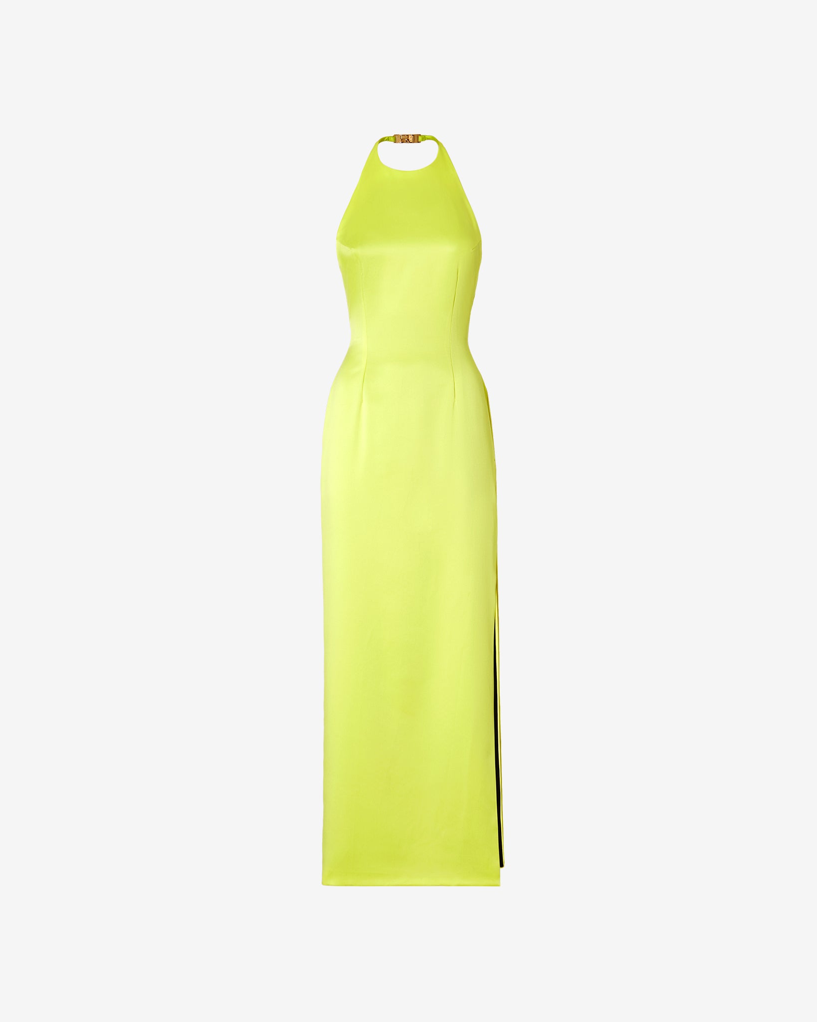 Bling Glossy Long Dress : Women Dress Yellow fluo | GCDS