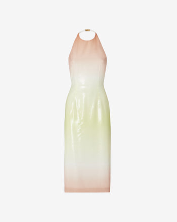 Degradé Sequins Long Dress | Women Dress Multicolor | GCDS Spring/Summer 2023