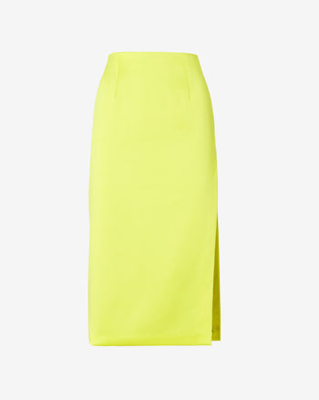 Bling Glossy Long Skirt | Women Skirts Yellow fluo | GCDS Spring/Summer 2023