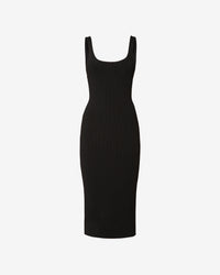 Logo Chain Long Dress | Women Dress Black | GCDS Spring/Summer 2023