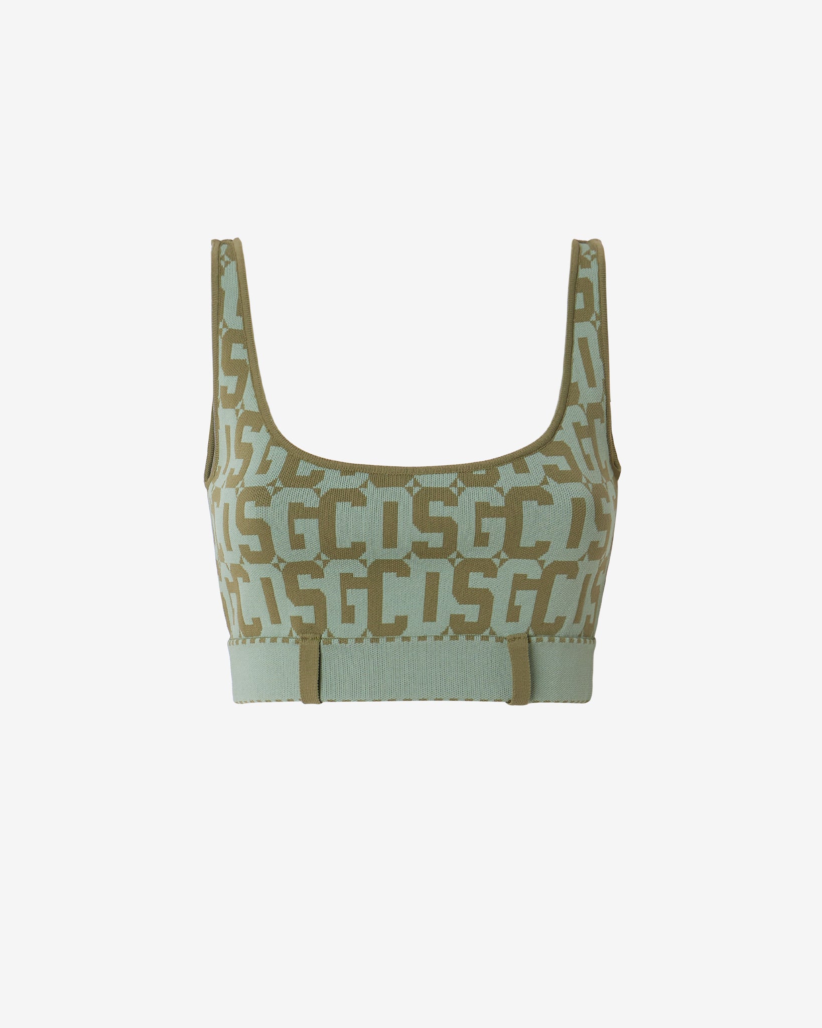 Matilda Monogram Bra : Women Tops Military Green