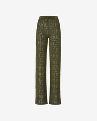 Gcds Monogram Macramé Trousers | Women Trousers Military Green | GCDS Spring/Summer 2023