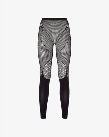 Laasa Sports | JUST-DRY Mesh Panel 7/8 Go Train Tights for Women