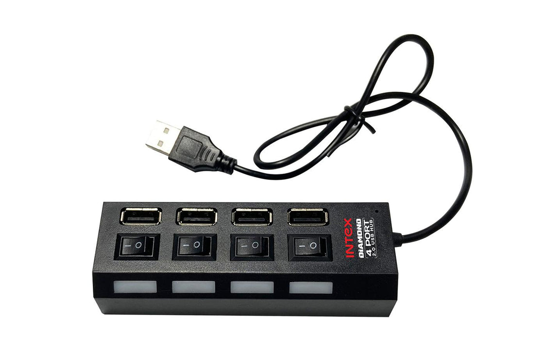 Intex DIAMOND 4 Port 2.0 USB Hub